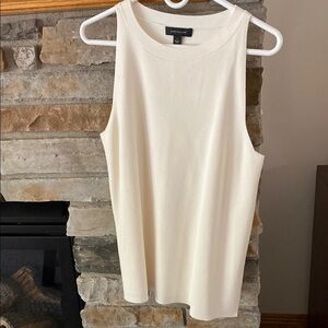 Ann Taylor Cream Sleeveless Tank Top